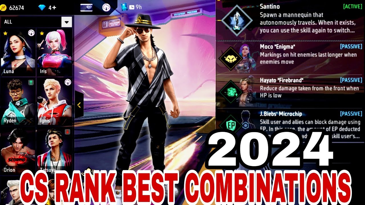 CS Rank & Best Character Combinations || Best Character Skill ...