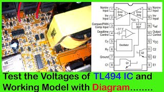 Test The Voltages Of Tl494 In Inverter Circuit With Diagram  Aman Engineering Academy