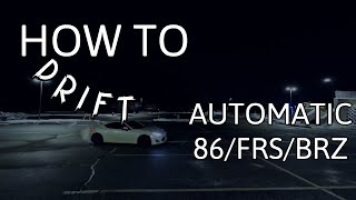 How to drift an automatic 86 | TUTORIAL