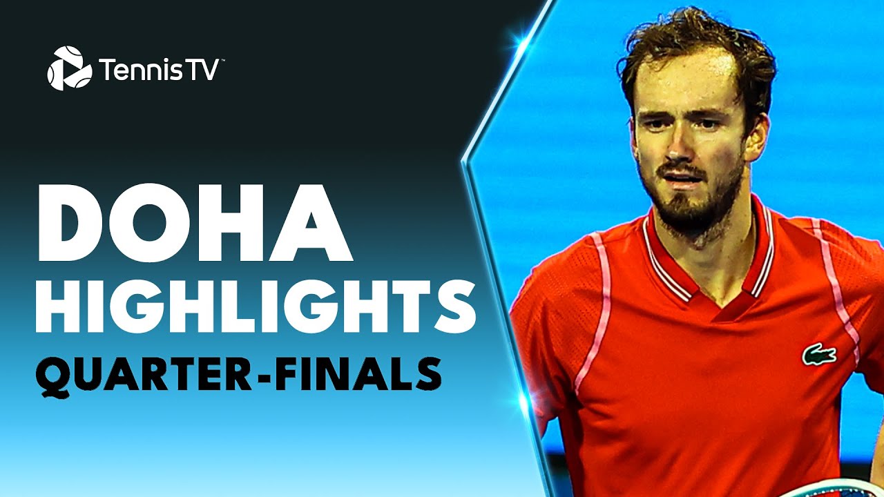 Medvedev, Murray, Rublev & Auger-Aliassime All In Action | Doha 2023 Quarter-Finals Highlights
