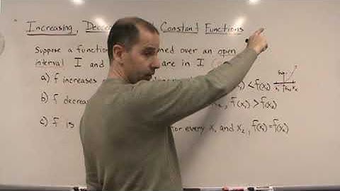 College Algebra   Increasing Decreasing Constant Functions