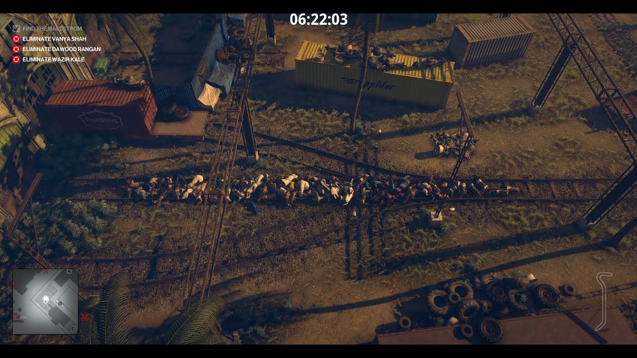 Killing mostly everyone in Mumbai with a train (Hitman World of Assassination)