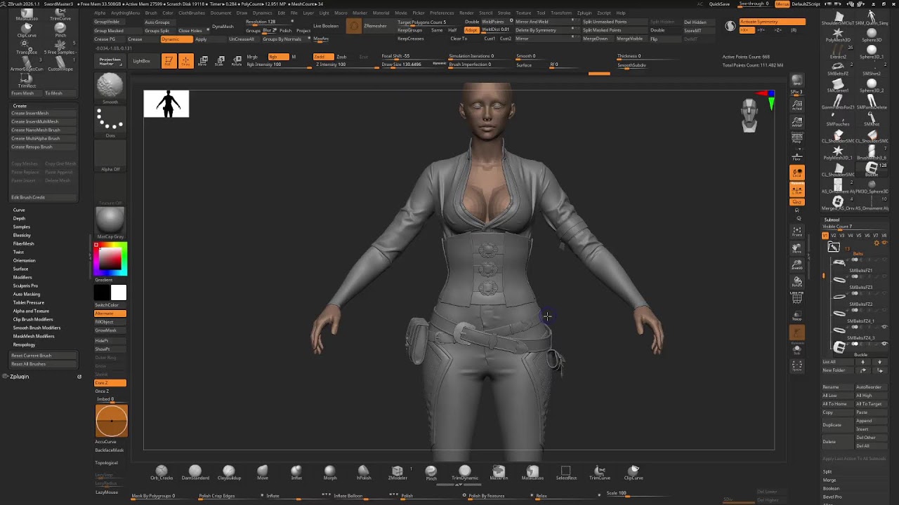 Creating Sword Master in Zbrush 🖌