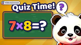 Times Tables 1 to 12 for Kids | Learn Multiplication with Quizzes | Kideotainment News