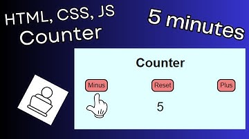 Counter app in JavaScript for Absolute Beginners | 5 minutes