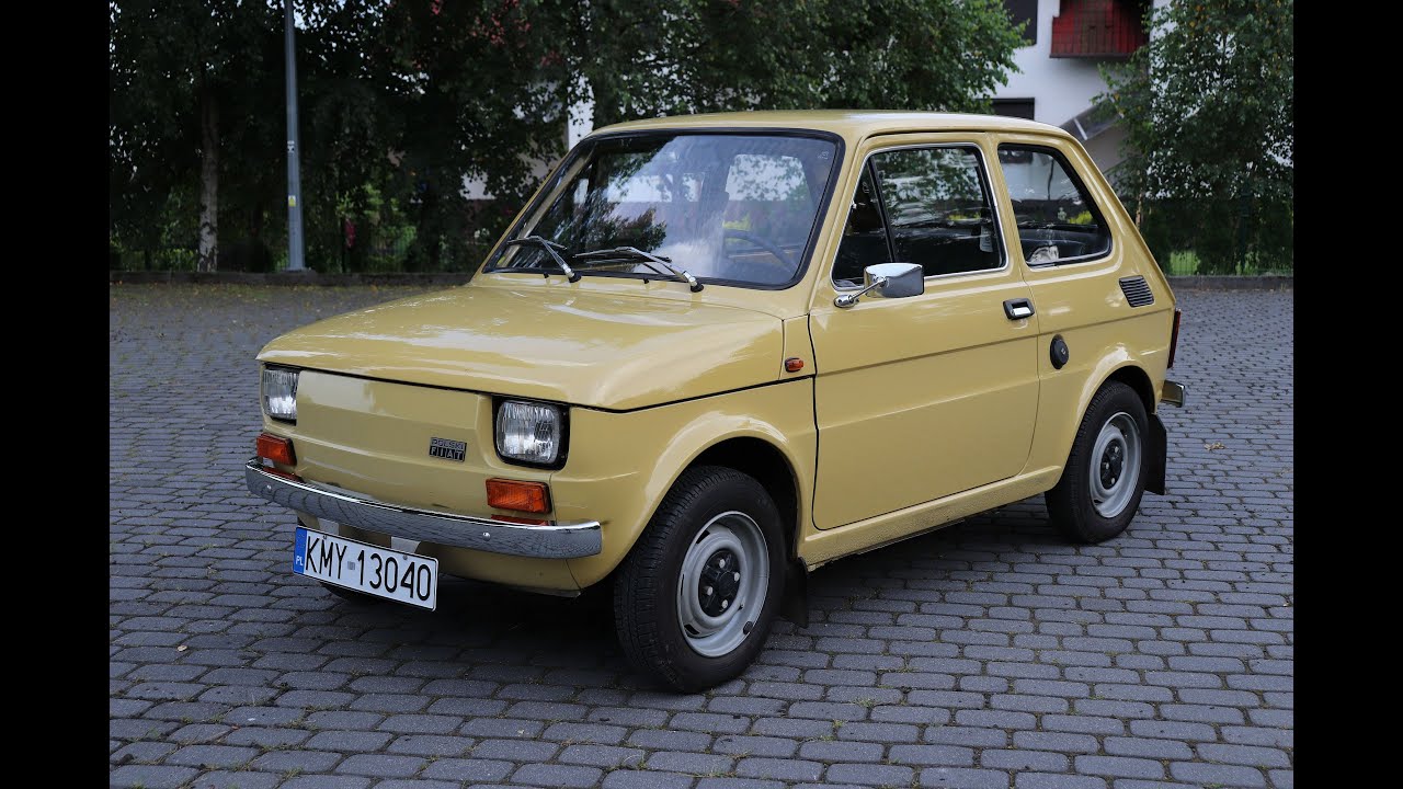 Fiat 126p ST 1985 Prezentacja, odpalanie SZAFRAN