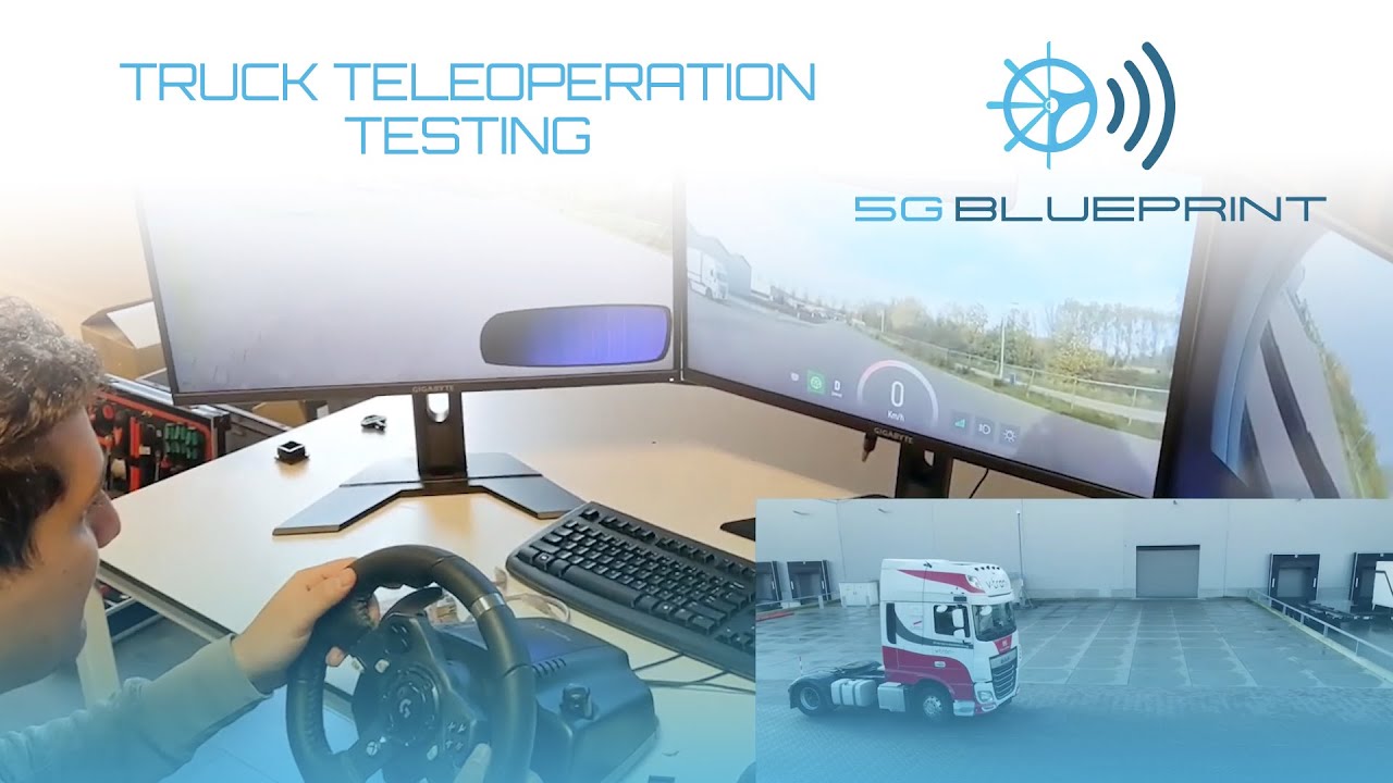 5G-Blueprint: Truck teleoperation testing - YouTube