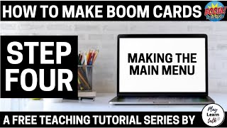 How to make Boom Cards - making the main navigation page
