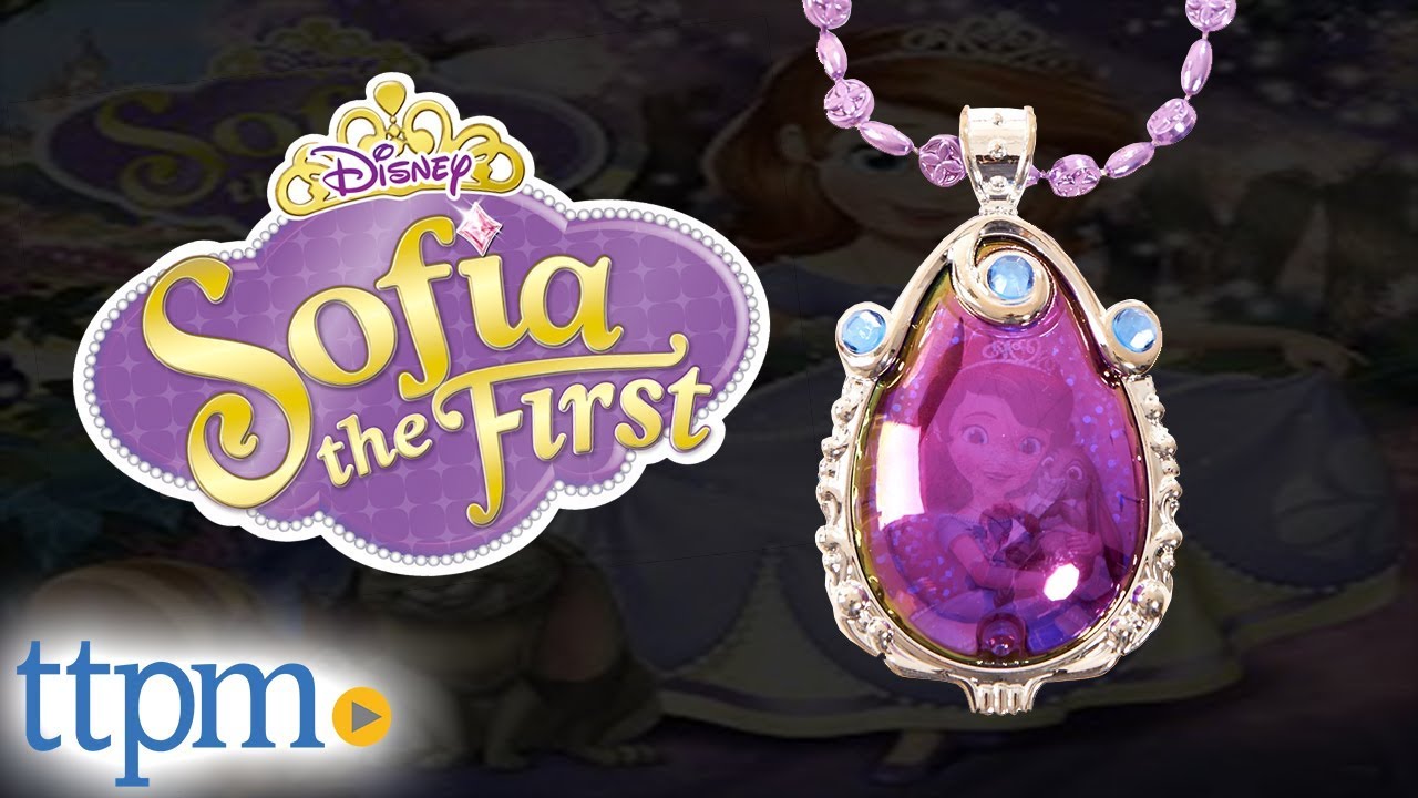 Sofia The First Necklace Pendant Glows Softly Multi-Color New Musical Amulet 