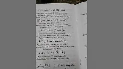 Qosidah Ya rabbana' tarafna beserta liriknya. - bacaan selepas majlis Ilmu atau ratib.