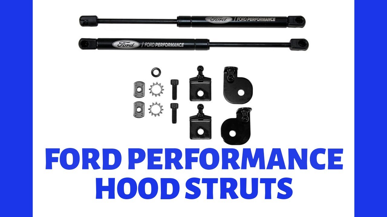 2015-19 Ford Performance Bolt-in Hood Strut Kit & Installation, From Ford Racing.