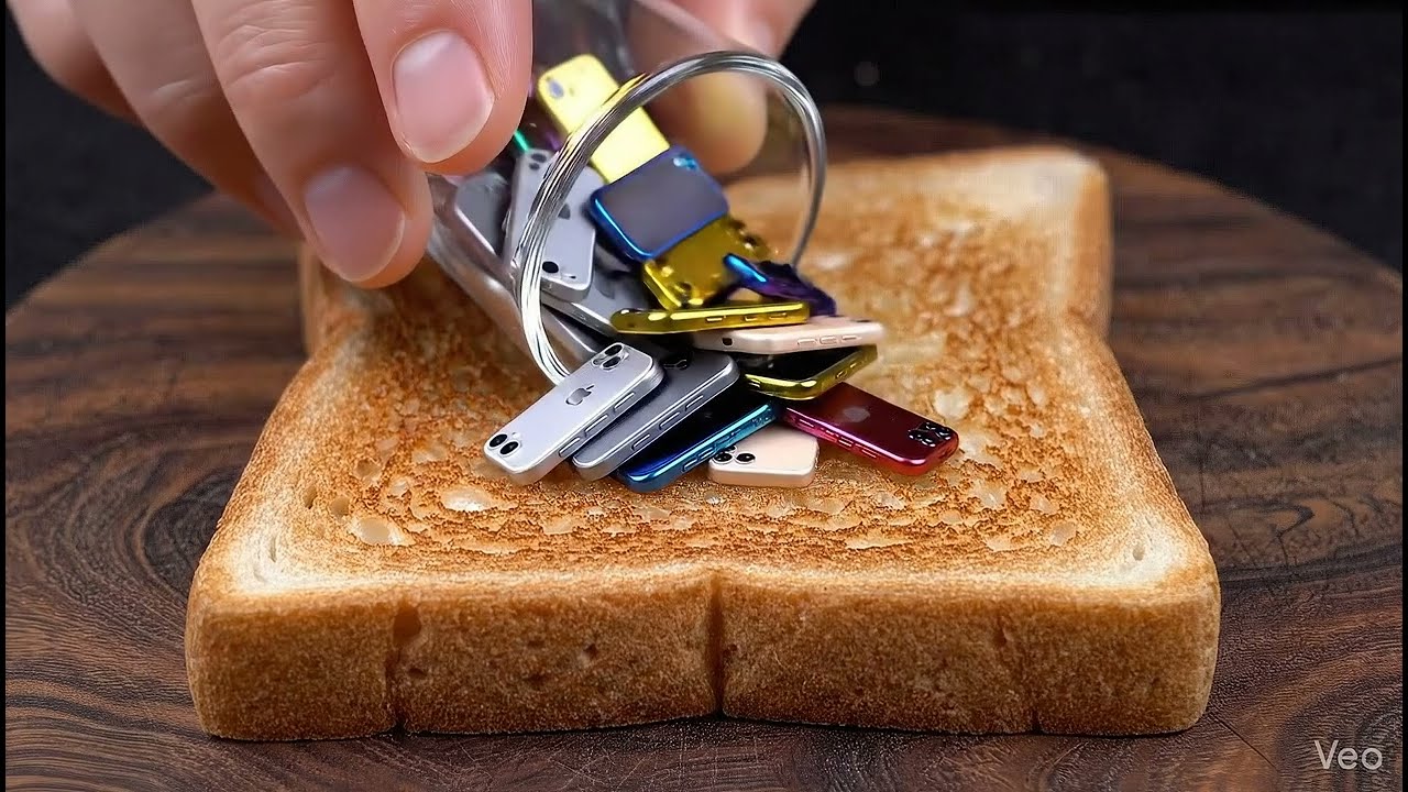 satisfying bread & iPhone spread ✨Turn the sound on for relaxing ASMR vibes. 