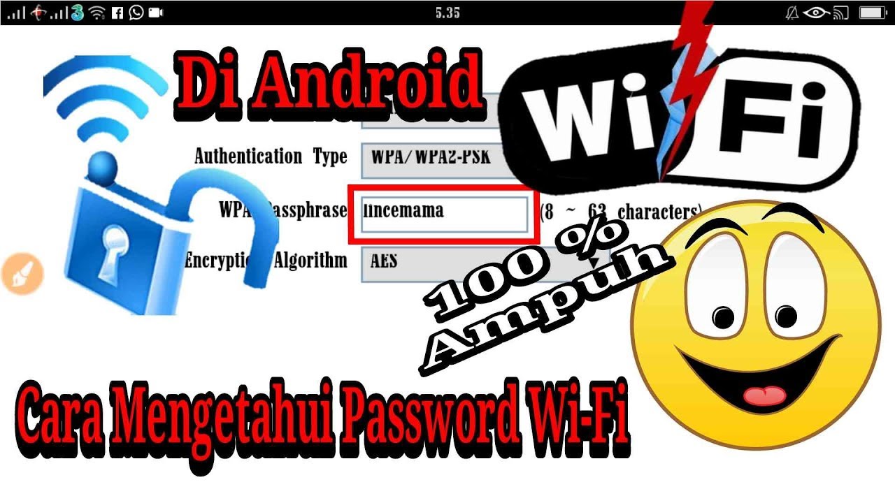Cara Melihat Password Wifi Yang Sudah Terhubung Di Hp Android Ampuh Youtube