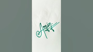 Amin💝 name signature|#signature #handwriting #signwriting #youtubeshorts #shorts #trending #video