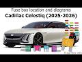 Fuse box location and diagrams: Cadillac Celestiq (2025-2026)