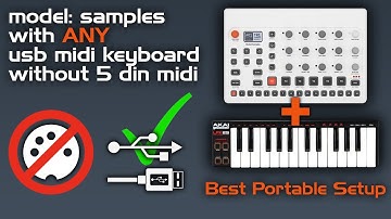 How to Use Elektron Model: Samples with ANY usb midi keyboard || Best Portable Setup