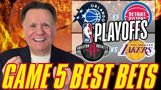 NBA Playoffs Game 5: Magic vs Pistons & Rockets vs Lakers BEST Bets!
