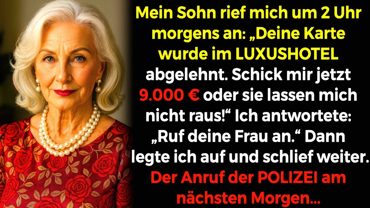 Er rief mich um 2 Uhr nachts an: Deine Karte wurde im Hotel abgelehnt, schick mir 9.000 € oder...