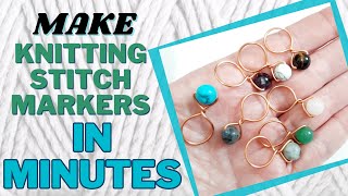 DIY Stitch Markers: Easy Copper Wire & Bead Tutorial for Knitters!