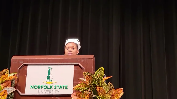 Tamekia Brown, Student Speaker, NSU Nursing Pinnin...