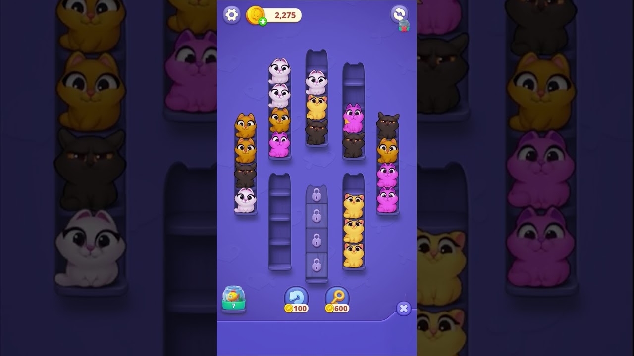 Kitty Sort: Twisted Tails Level 406 | Funny Games