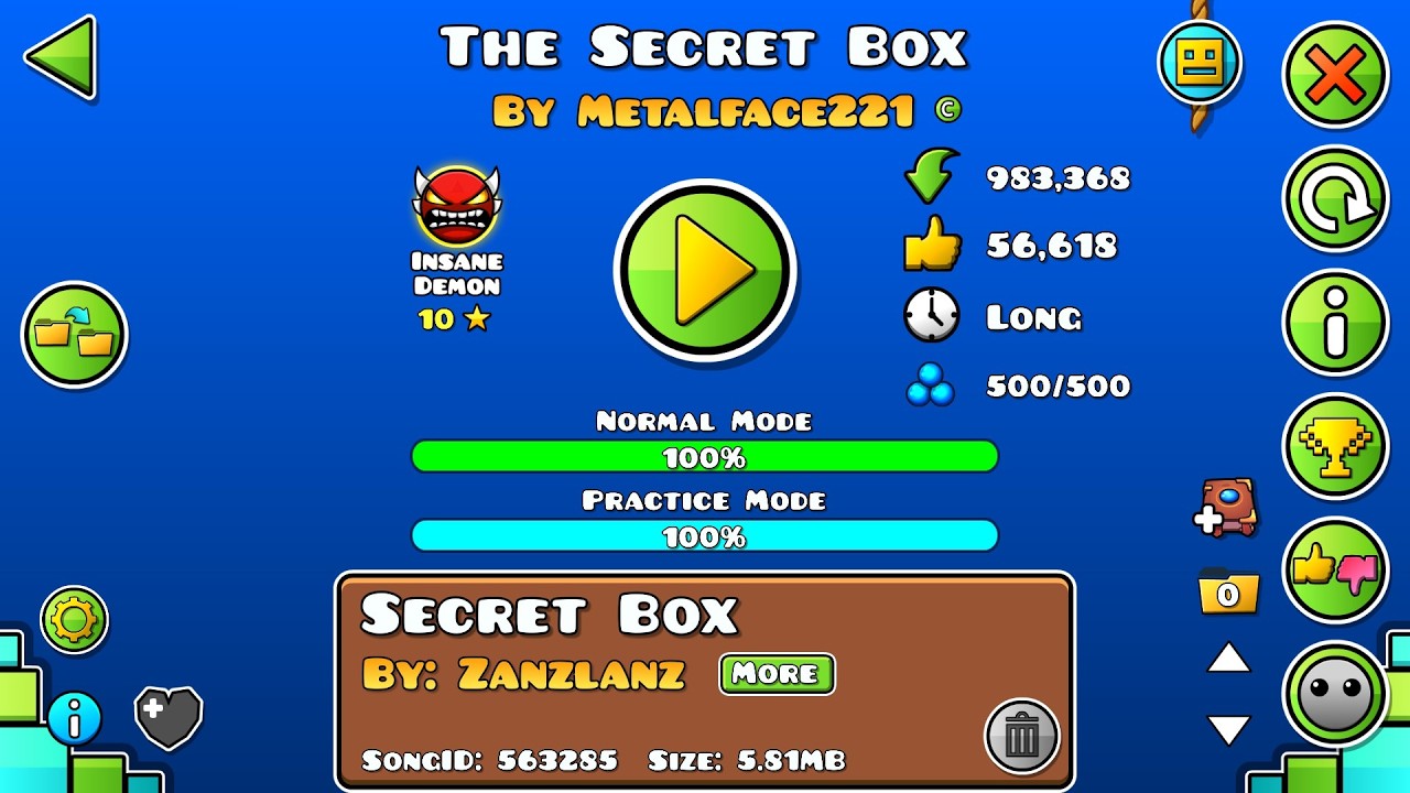 Geometry Dash - The Secret Box 100% [Insane Demon] - YouTube