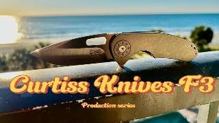 Breakdown/disassembly of the Curtiss Custom Knives F3 Medium slicer production model.