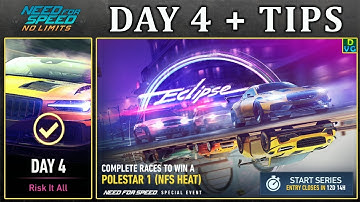 NFS No Limits | Day 4 + TIPS - Polestar 1 (NFS Heat) | Eclipse Event