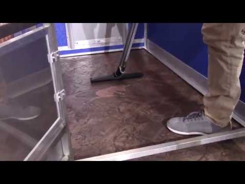 High-traffic floors, sanitized