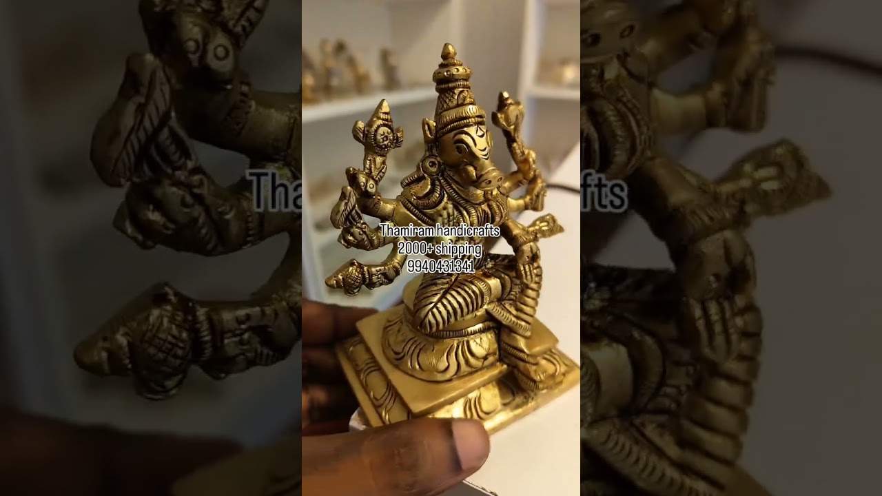 5 inch Varahi Amman brass statue 