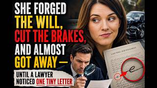 She Forged the Will, Cut the Brakes, and Almost Got Away — Until a Lawyer Noticed One Tiny Letter