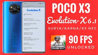 Evolution X Snow 6.1 Poco X3 NFC OP Gaming Rom 👌 Android 12