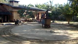 Checku - made out of wooden planks - used to extract oil from gingelly seeds at Karaveddy, Jaffna