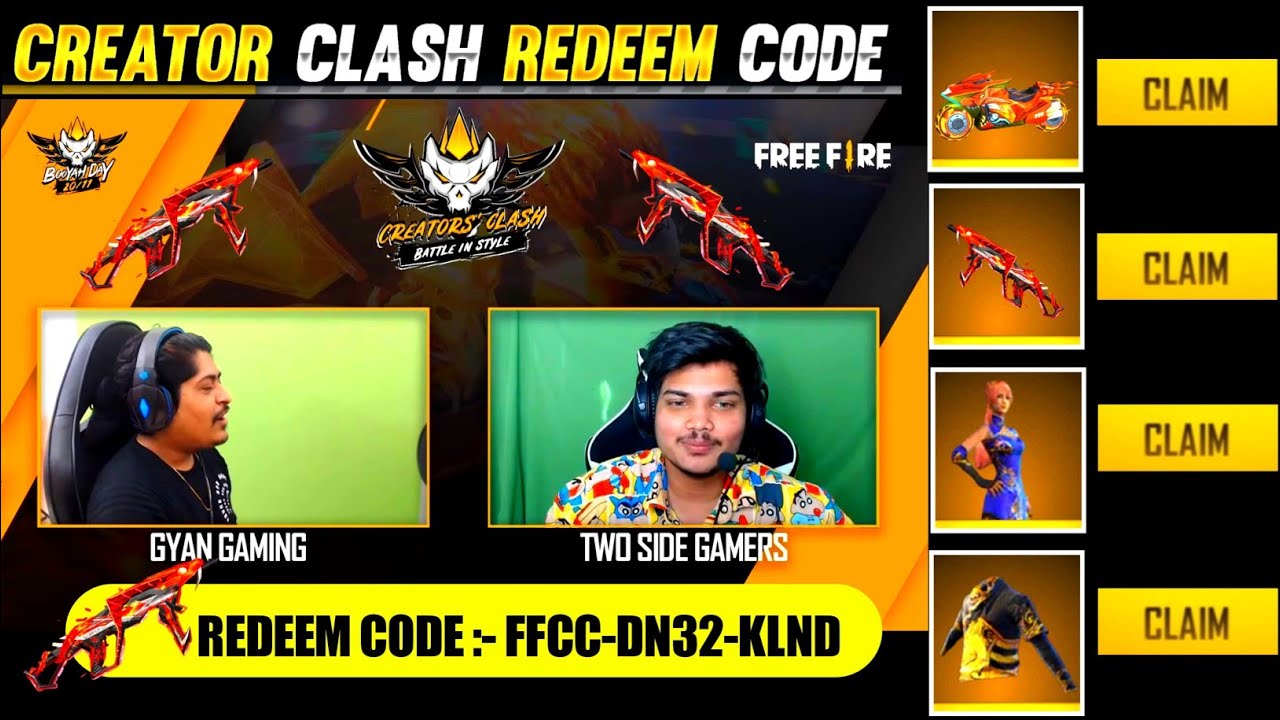 CREATOR CLASH REDEEM CODE || COBRA MP40 REDEEM CODE || FF REDEEM CODE || 11 NOVEMBER REDEEM CODE.