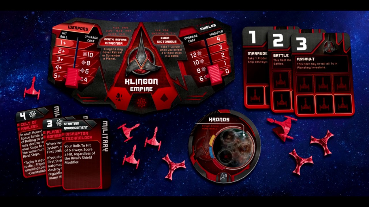 Gale Force Nine GF9ST011 Jeu de société Star Trek Ascendancy Federation