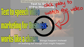 Text to speech video marketing for Business works like a charm.