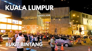 [4K 60fps] KUALA LUMPUR | BUKIT BINTANG Evening Walk | Malaysia Walking Tour