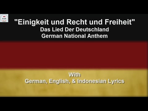 Deutschlandlied - 3Rd Stanza Only - National Anthem Of Germany - With Lyrics