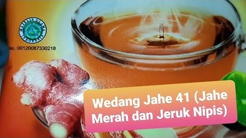 Review: Manfaat Wedang Jahe 41 (Jahe Merah dan Jeruk Nipis) Menghangatkan dan segar