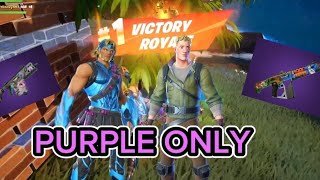 PURPLE WEAPONS ONLY CHALLENGE!! sorry about the voice lag😞