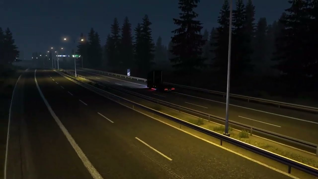 Euro Truck Simulator 2 Night Mode Lights Mods 