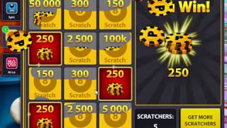 8 Ball Pool Reward Today Free Two Scratchers + Free Coins || 26 Th September 2018 screenshot 4