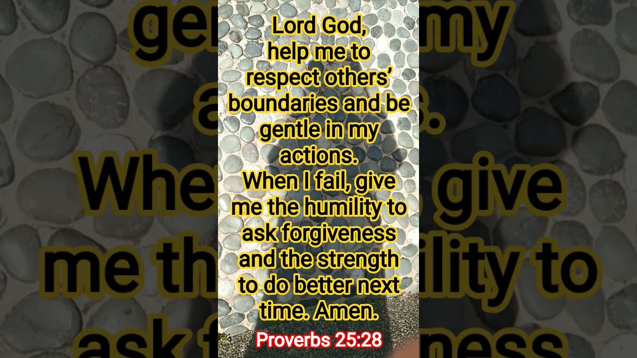 A PRAYER for Respect and Self-Control ✨ - Proverbs 