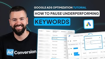 How To Pause Underperforming Keywords in Google Ads
