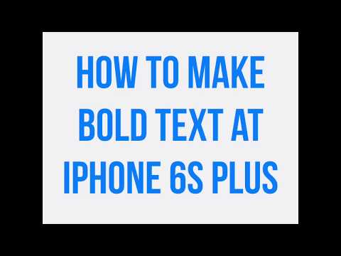 How Do You Make Bold Text on iPhone?