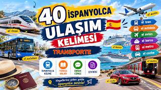 İspanyolca Ulaşım - Örnek Cümleli & Sesli Video screenshot 5