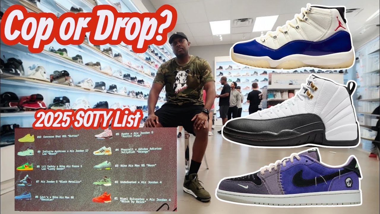COMPLEX 2025 SOTY LIST/ COP OR DROP : AIR JORDAN 11 RARE AIR-JORDAN 12 TAXI 