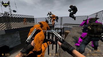 ZOMBIE ESCAPE ROUND ON COUNTER-STRIKE: SOURCE, MAP: ZE_ATIX_PANIC_B3T, CSS