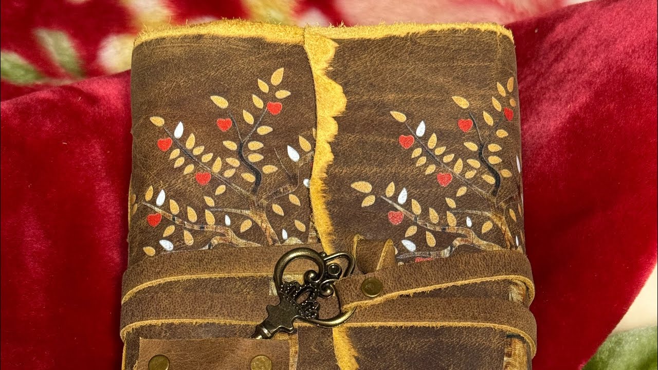 My review leather bound journal from 