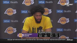 Anthony Davis Postgame Interview | Los Angeles Lakers beat New Orleans Pelicans 120-102
